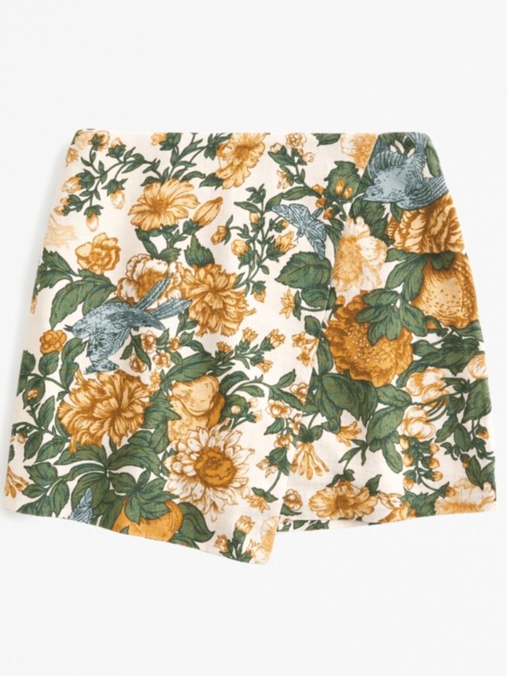 Women's The A&F Scarlett Linen-Blend Wrap Mini Skort | Linen Mini Skirt